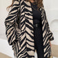 Elegante jas met zebraprint