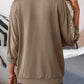 Relaxte top met kanten patchwork