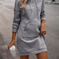 Effen casual hoodie jurk