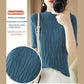 Pull en tricot texturé à manches mi-longues pour femmes