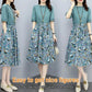 Robe tempérament à coutures florales de marque