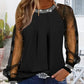 Stijlvolle mesh top met pailletten