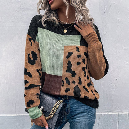 CRIPES - Lässiger Leopardenpullover