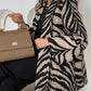 Elegante jas met zebraprint