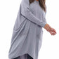 Marjolijn | Comfy Diamond Pocket Sweatshirt Jurk