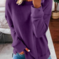 Cripes T-shirt ample à manches longues de couleur unie pour femmes d'automne et d'hiver