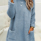 Robe décontractée à manches longues et col rond