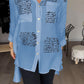 Vianne™ | Comfy Overhemd met Briefprint