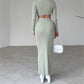 Lovnique | Elegante jurk met vollemouwen en hogehals