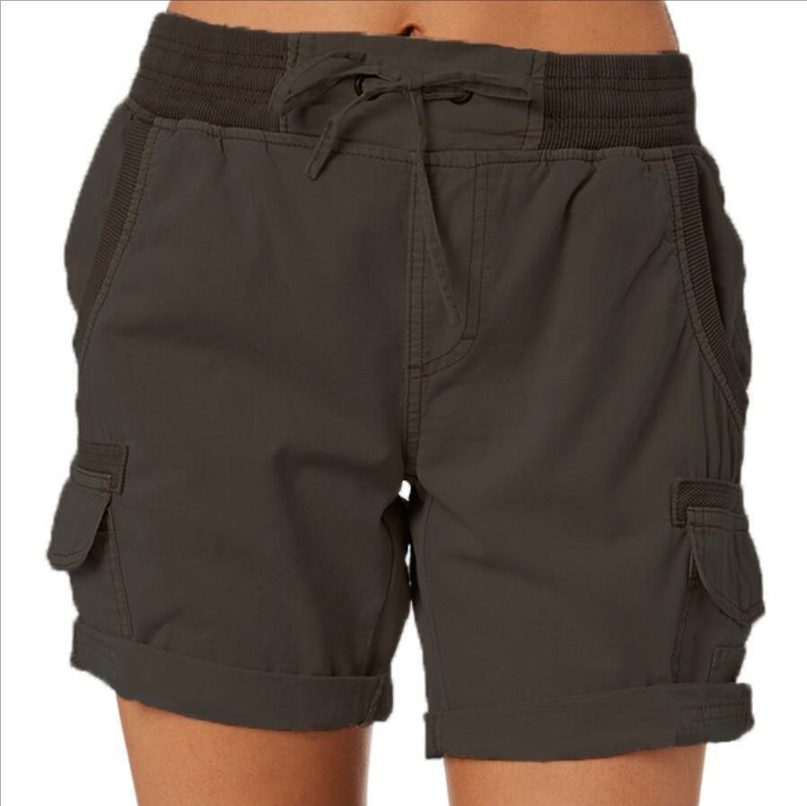 Shorts décontractés à taille haute pour femmes