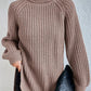 Cripes Dresden - Pull col roulé en coton avec manches raglan et ourlet fendu