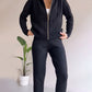 Julia – Ensemble Deux Pièces Décontracté Cardigan Pull Torsadé Jacquard