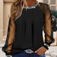 Stijlvolle mesh top met pailletten
