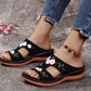 Veala | Eigentijdse Dames Sandalen met Bloemen