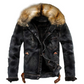 Veste en Jean Rockefeller avec Bordure en Sherpa