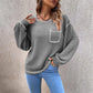 Nouveau pull polyvalent à col rond