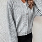 Mila | Comfy Damesvest met knopen