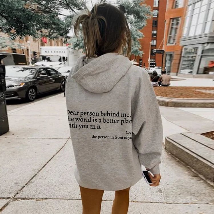 Dear Person Behind Me' Sweatshirt(Achetez 2 obtenez la livraison gratuite)