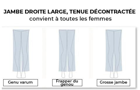 Cripes Pantalon large décontracté pour femmes