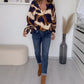 Herfstblouse met V-hals