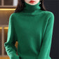 Pull en laine à col montant pour femme