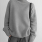 | Pull à col roulé en imitation cachemire