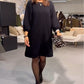 Elegante effen jurk