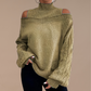 | Pull hiver épaules nues