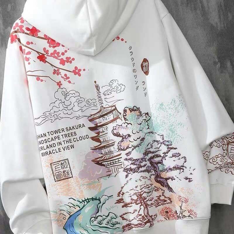 KoiPond™ Japans Landschap Hoodie