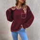 Nouveau pull polyvalent à col rond