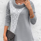 Elegante blouse van patchwork