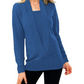 Cripes Pull en tricot de couleur unie pour femmes