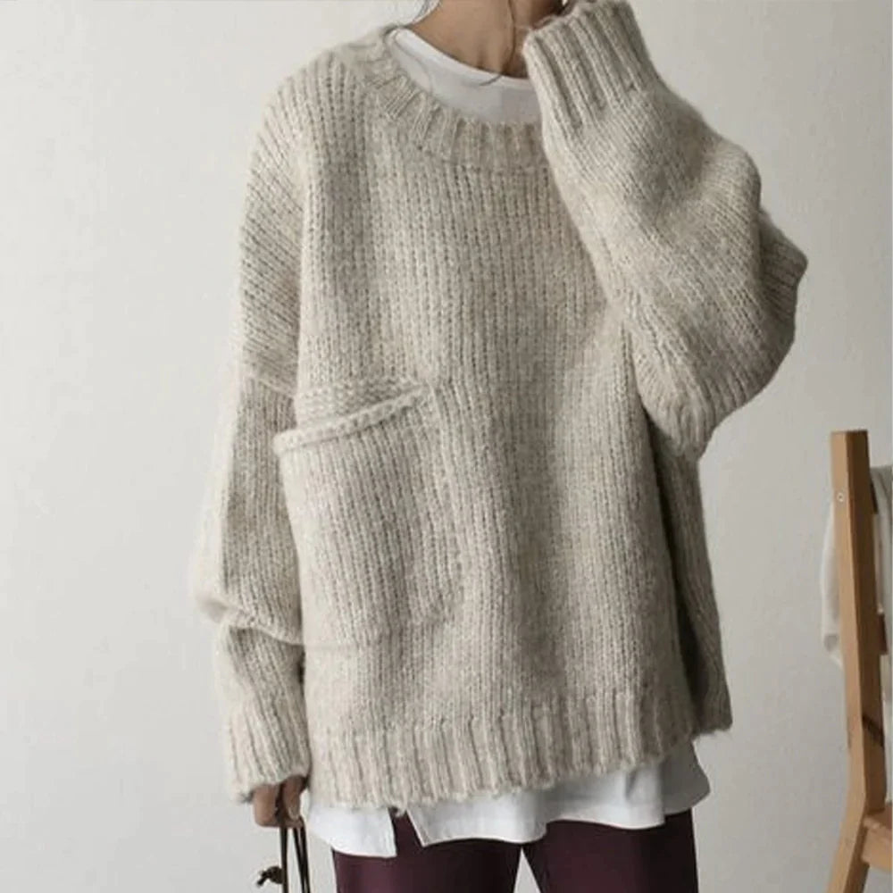 Fima | Comfy oversized trui met zak