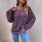 Nouveau pull polyvalent à col rond