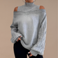 | Pull hiver épaules nues