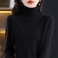 Pull en laine à col montant pour femme