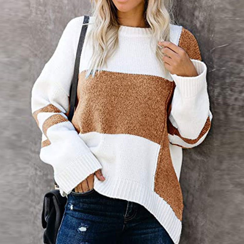 CRIPES - Lässiger Pullover in Patchwork-Optik