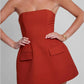 TascaElegante™ Strapless Zakken Jurk