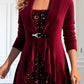 Top met patchwork en ruches