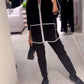 Contrast Coat met rits
