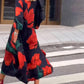 Lange Jurk met bloemenprint