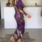 Doutzen | Elegante midi jurk met v-hals