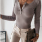 T-shirt Henley côtelé Cripes Carin