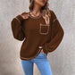 Nouveau pull polyvalent à col rond