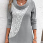 Elegante blouse van patchwork