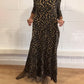 Elegante maxi jurk met lange mouwen