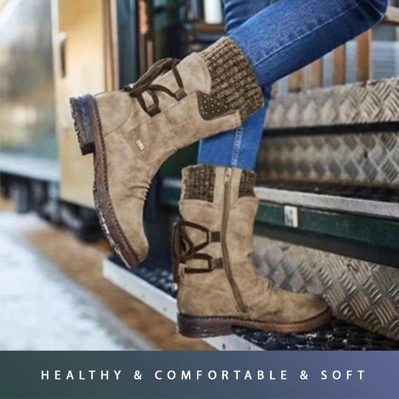 Bottes Chaudes Orthopédiques à Pieds Larges Pour Femmes, Automne Et Hiver ✨Livraison Gratuite✨