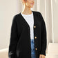 Lichte cardigan met V-hals en knoopjes