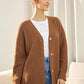 Lichte cardigan met V-hals en knoopjes