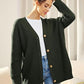 Lichte cardigan met V-hals en knoopjes
